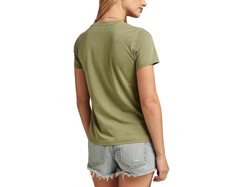 Lucky Brand One With The Stars Classic Crew (Olivine) Women's Clothing Product Image