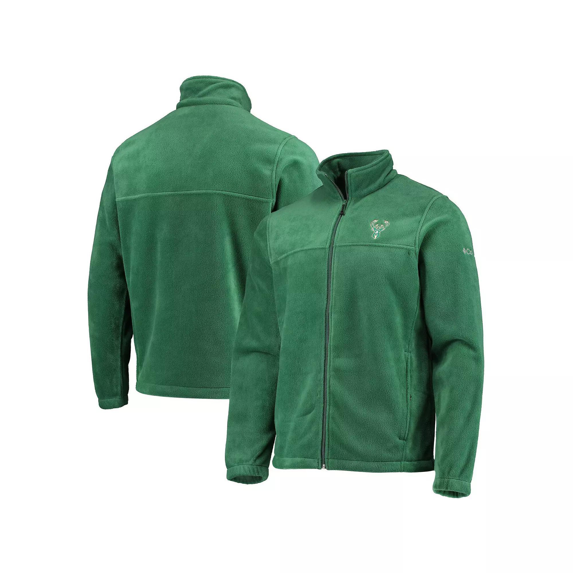 Men's Columbia Milwaukee Bucks Hunter Green Flanker Full-Zip Jacket, Size: Medium, Team Product Image