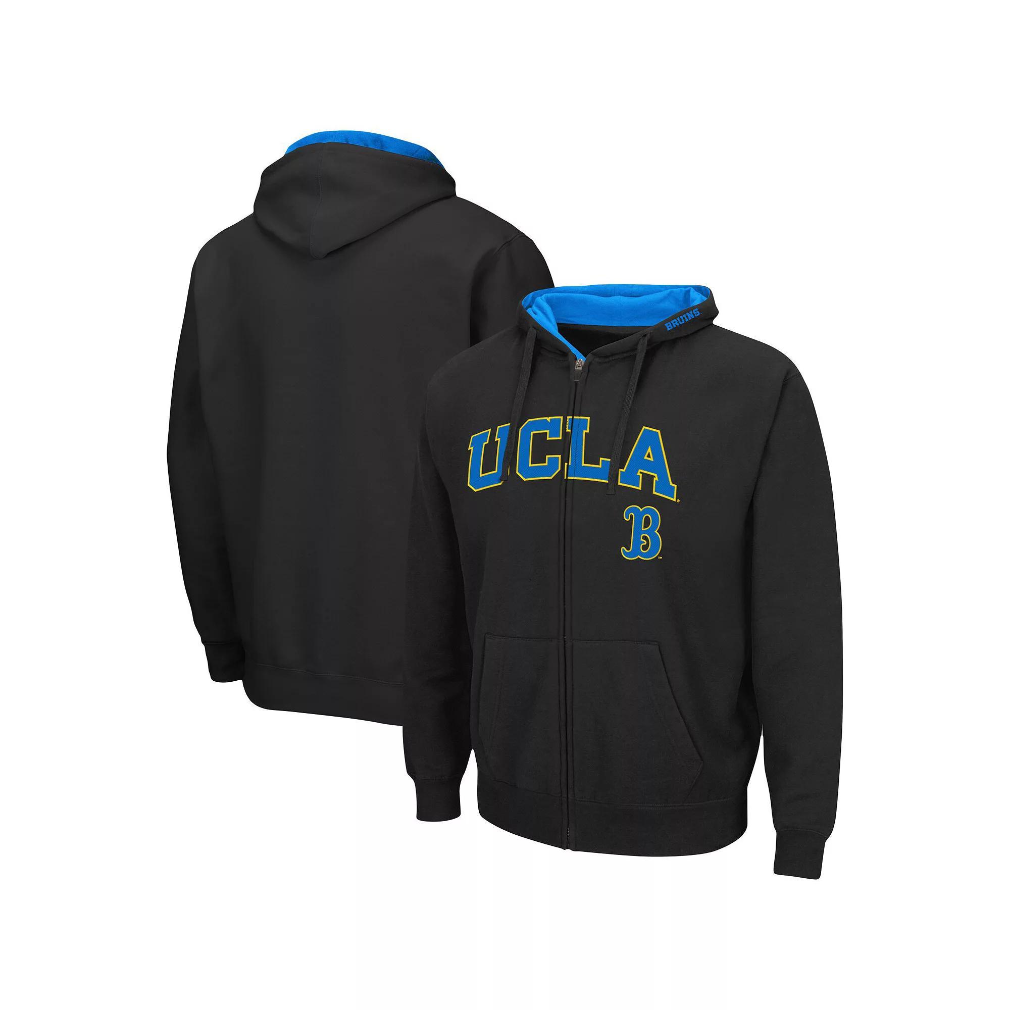 Men's Colosseum Black Hawaii Warriors Arch & Logo 3.0 Full-Zip Hoodie, Size: Small, Hwi Black Product Image