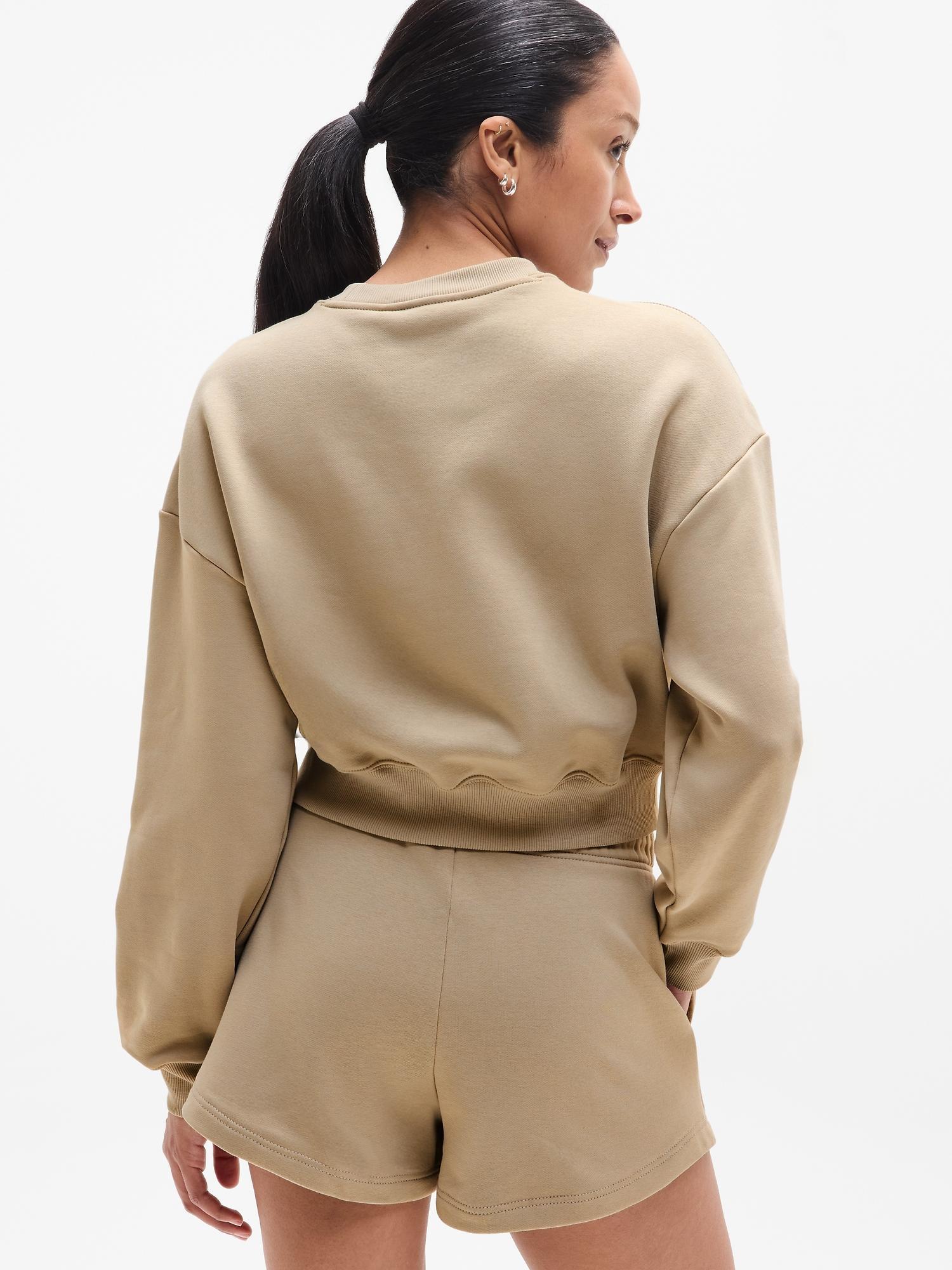 Heavyweight Terry Crop Crew Sweatshirt Product Image