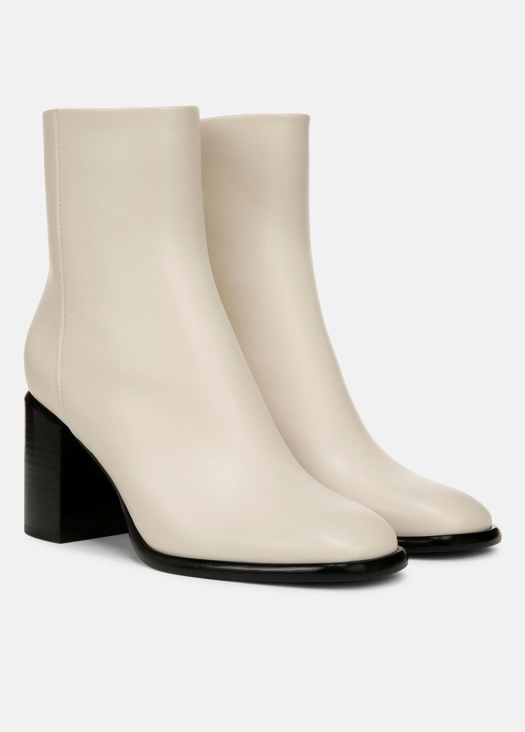 Womens Luca Leather Ankle Boot, Flax, Size 9 Vince Product Image