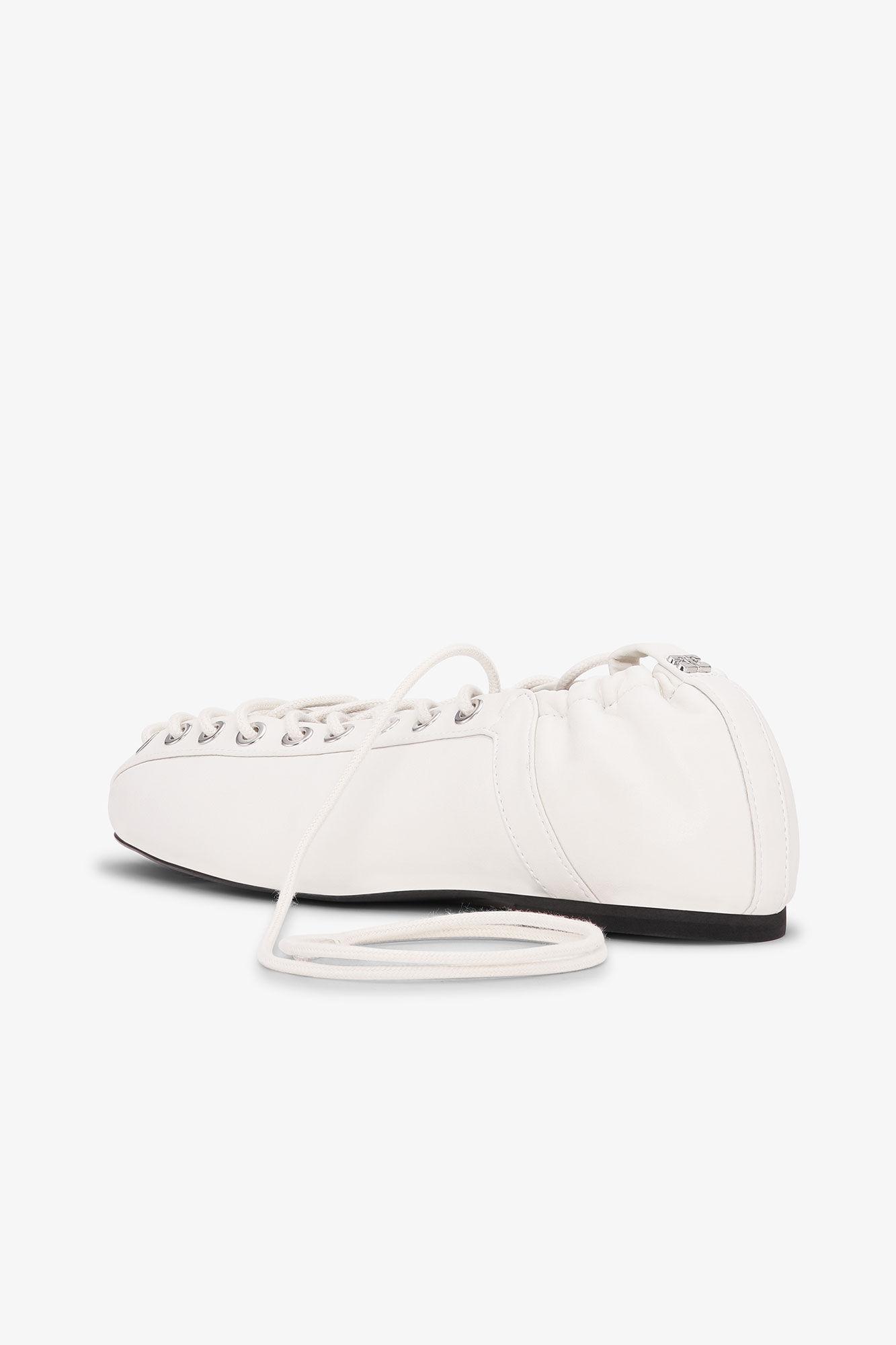 Off-White Lace-Up Ballerinas Product Image
