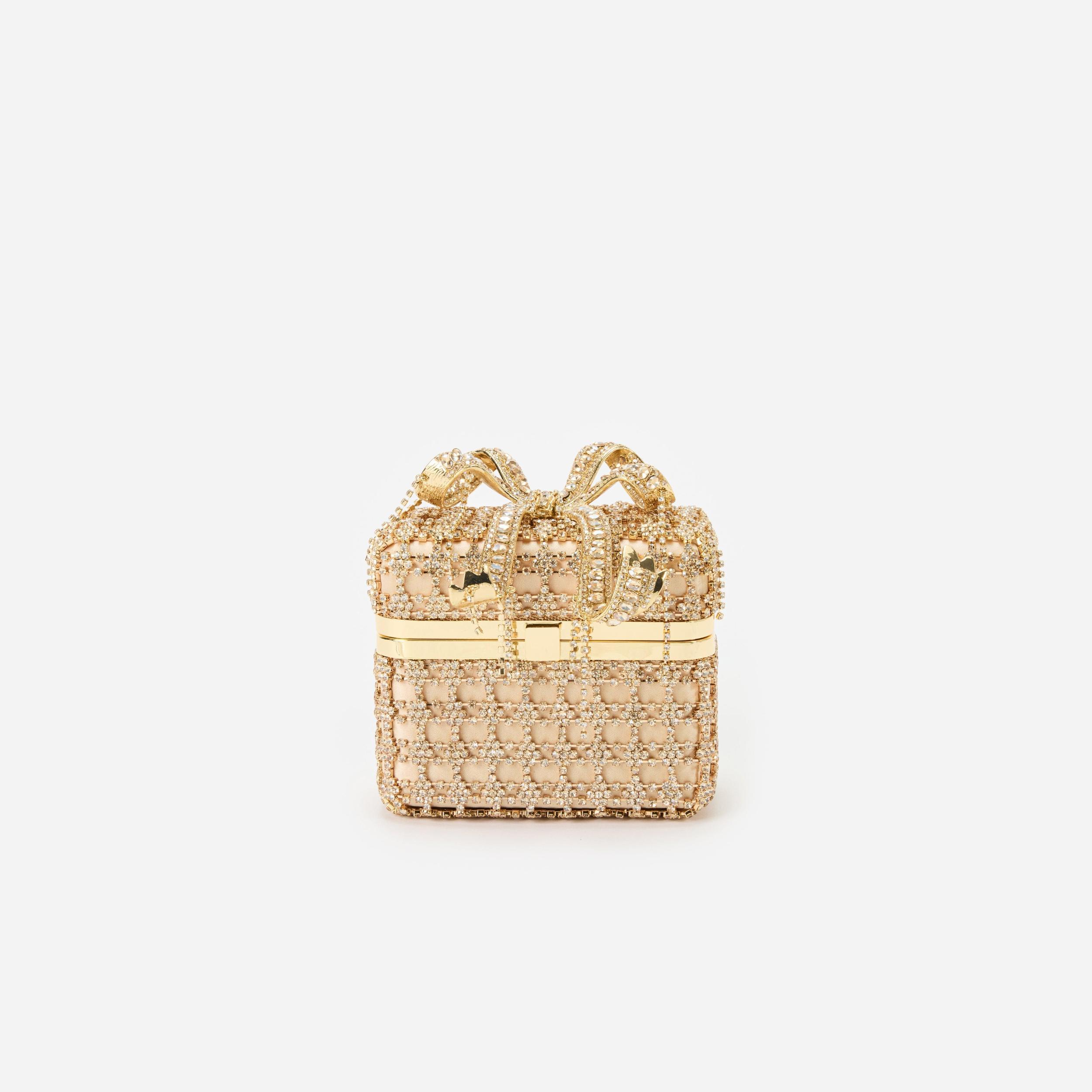 Gold Crystal Vanity Case Product Image