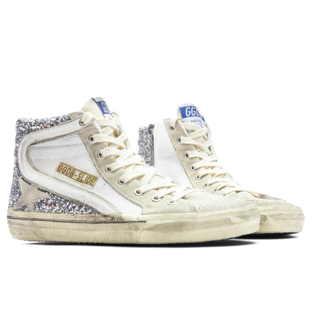 Women's Slide Sneaker - Silver/White/Marble Female Product Image