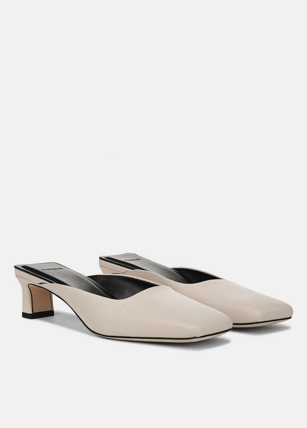 Womens Electra Leather Mule, Flax, Size 8.5 Vince Product Image