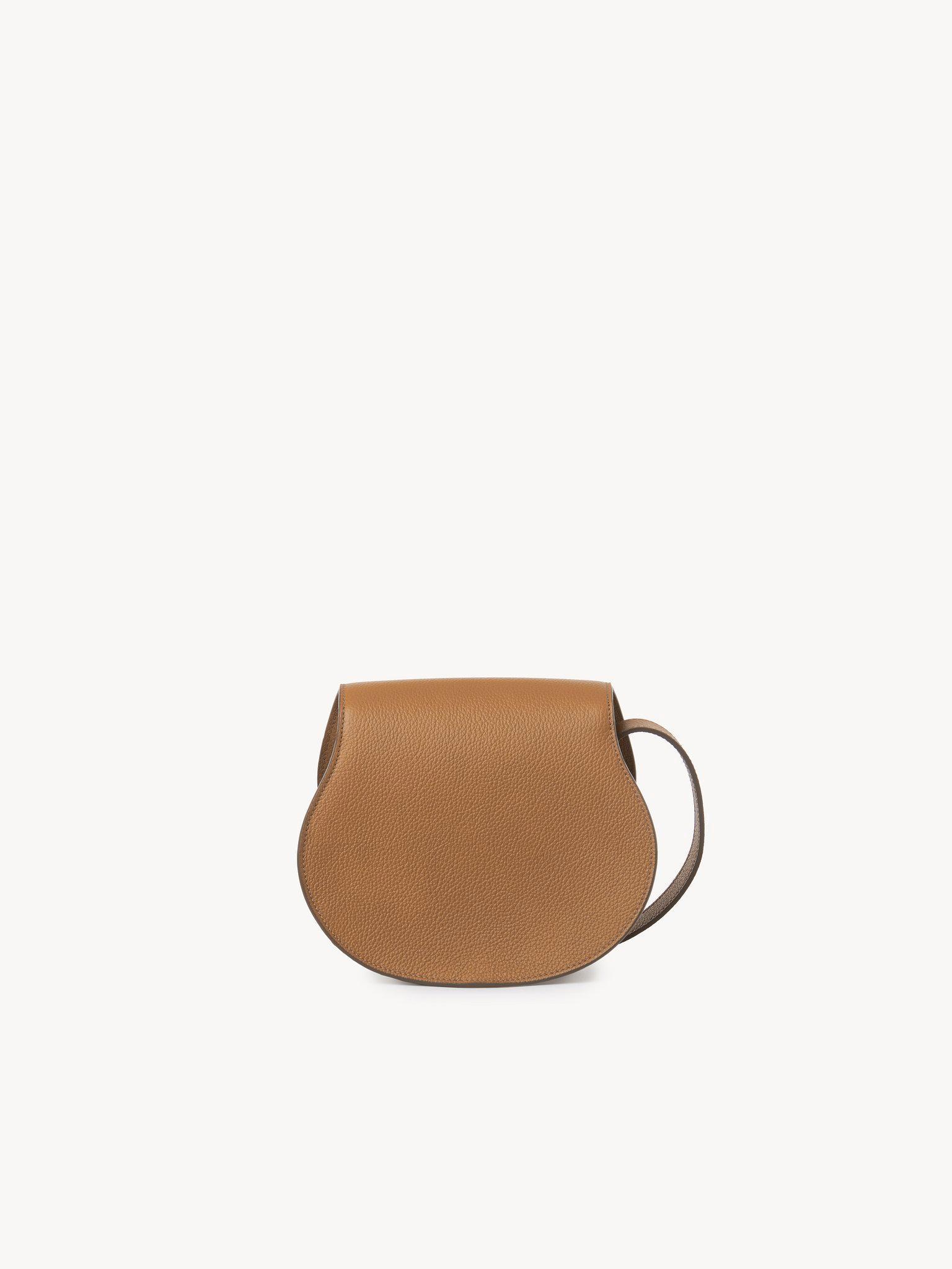Small Marcie saddle bag in grained leather Product Image