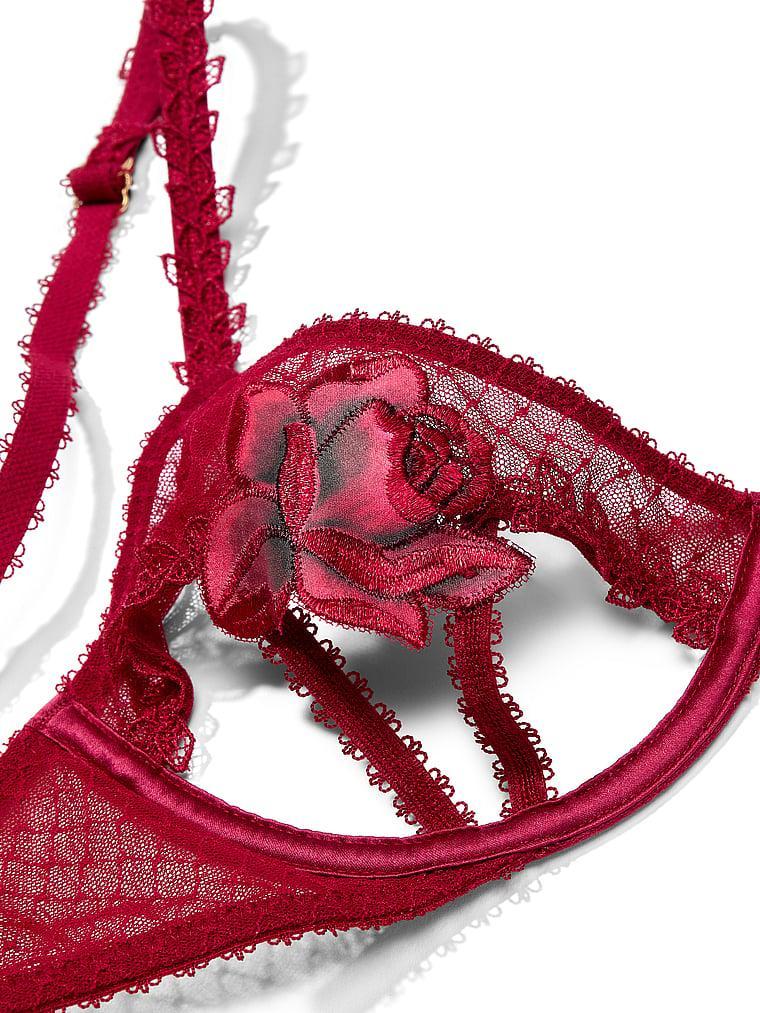 Red Rose Open-Cup Bra Product Image