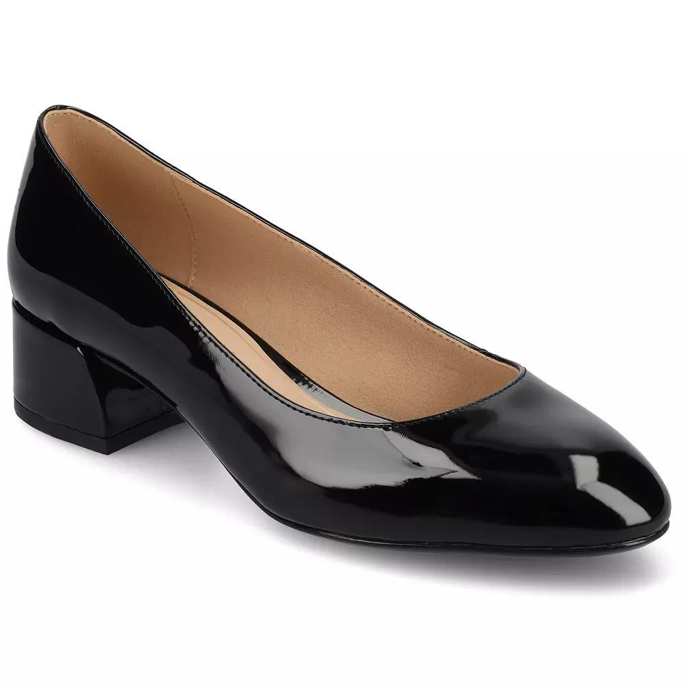 Journee Medium and Wide Width Saarii Womens Slip-On Block Heel Pumps Product Image