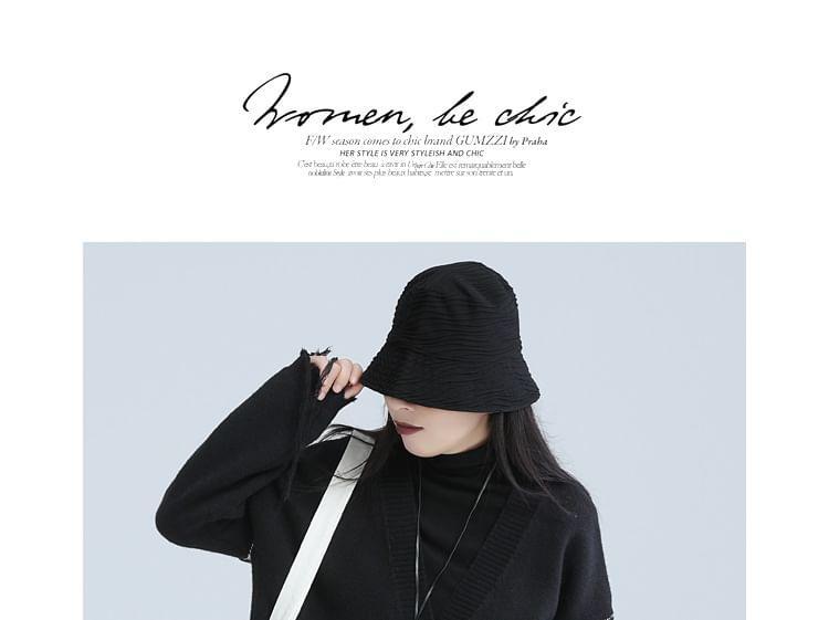 V-Neck Plain Distressed Asymmetrical Cardigan Product Image