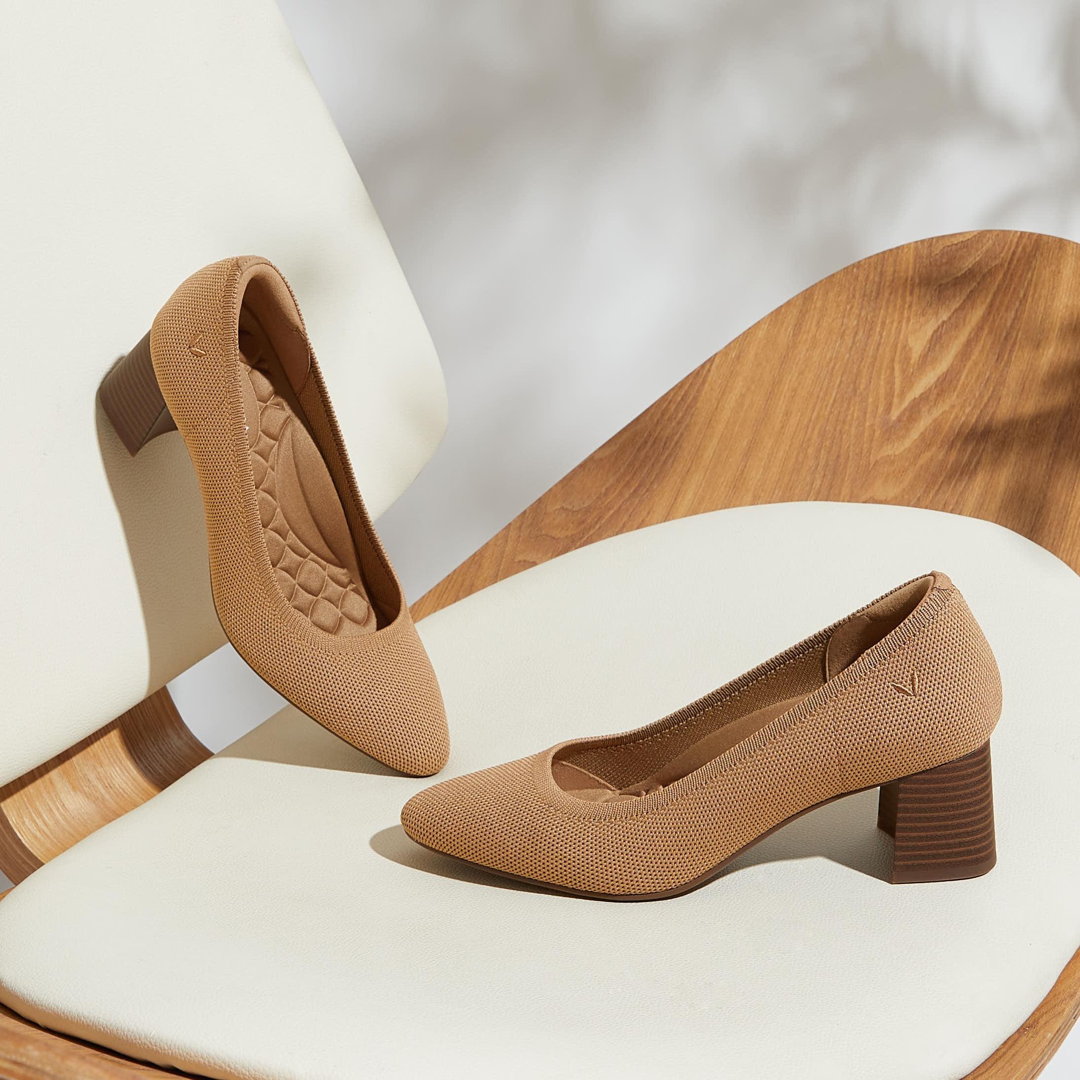 Almond Toe Block Heel (Tamia Block Heel) Product Image