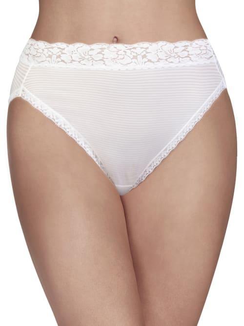 Womens Vanity Fair Lingerie Flattering Lace Hi-Cut Panty 13280 Product Image