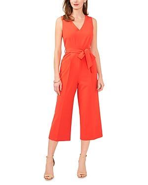 Vince Camuto Belted V Neck Jumpsuit Product Image