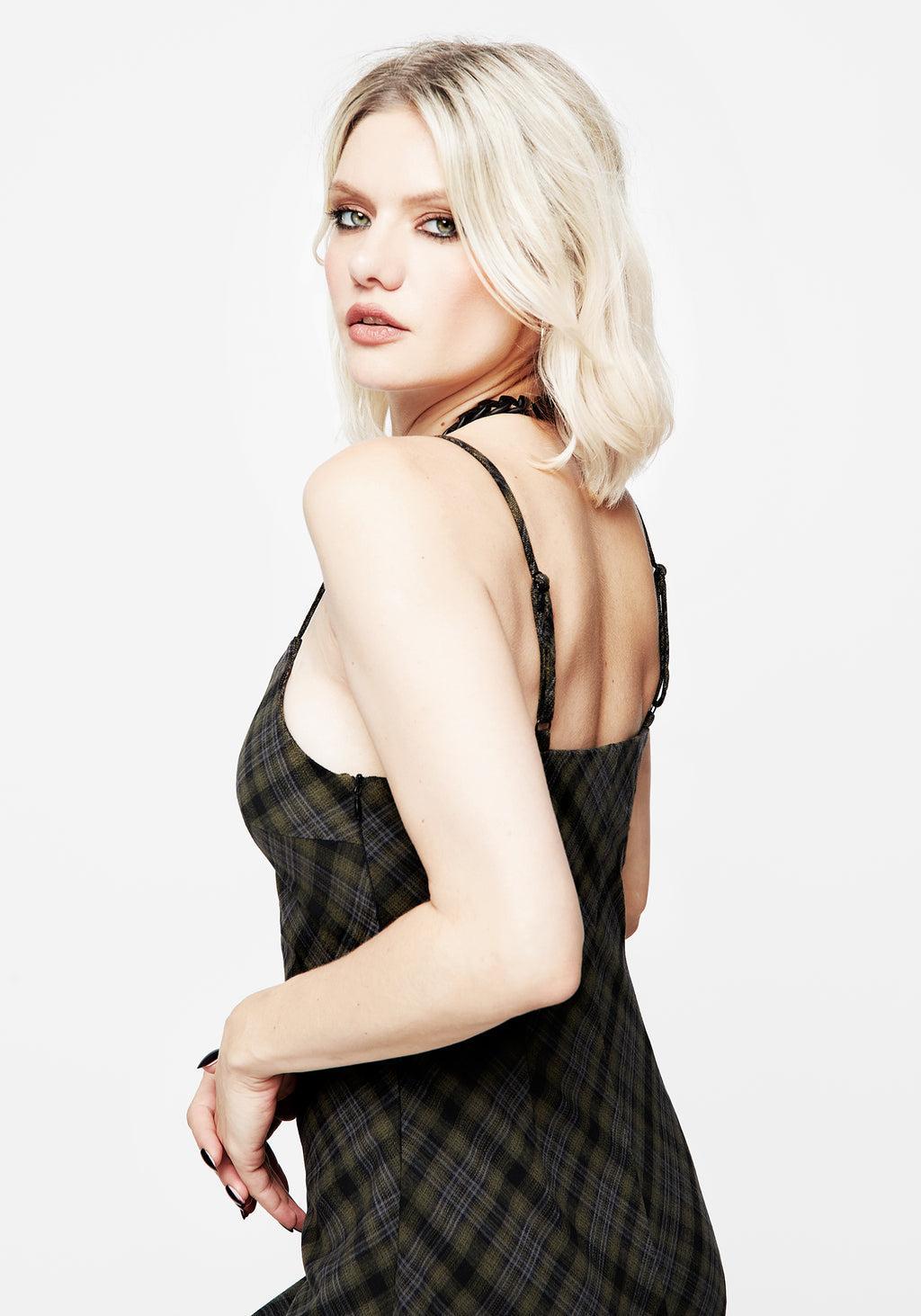 Reseda Check Midaxi Cami Dress Product Image