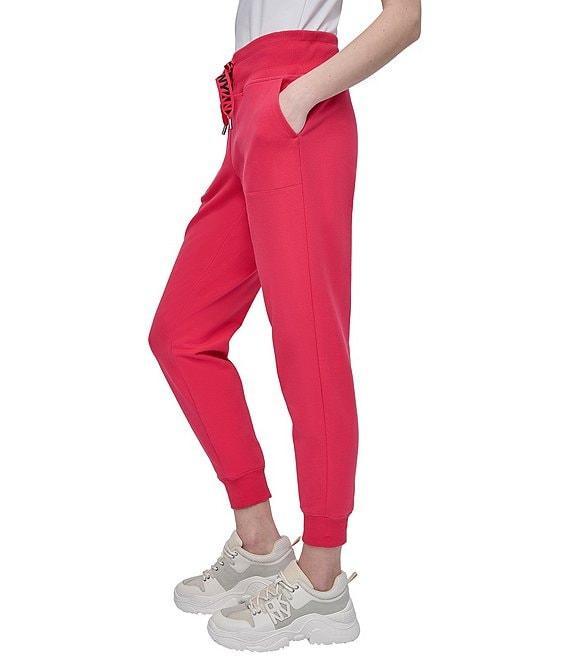 DKNY Sport by Donna Karan Two Tone Drawcord Cuffed Joggers Product Image