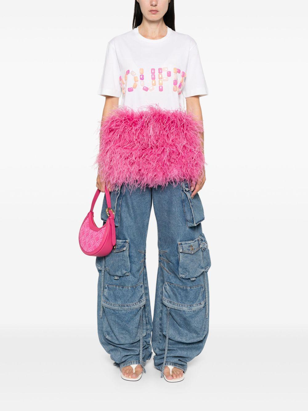 crystal-embellished T-shirt Product Image