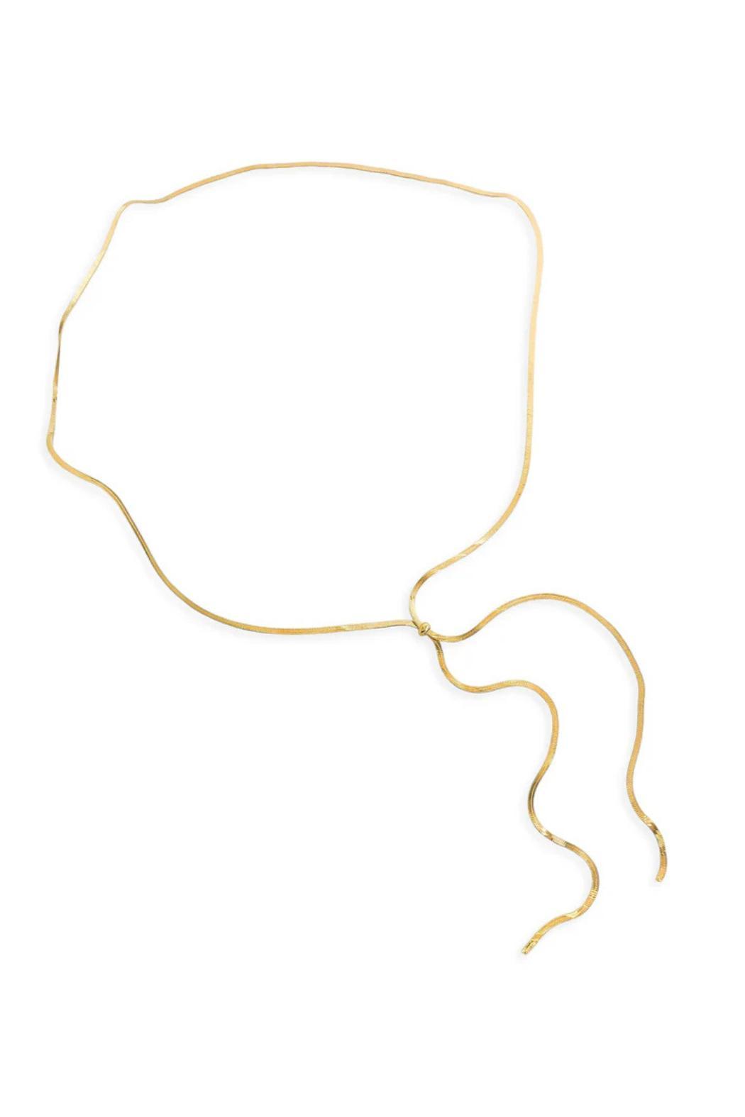 Herringbone Lariat Necklace Product Image
