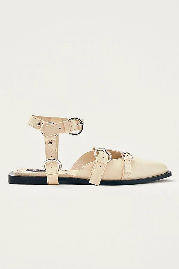ALOHAS Thalara Onix Leather Buckle Ballet Flat Womens at Urban Outfitters Product Image