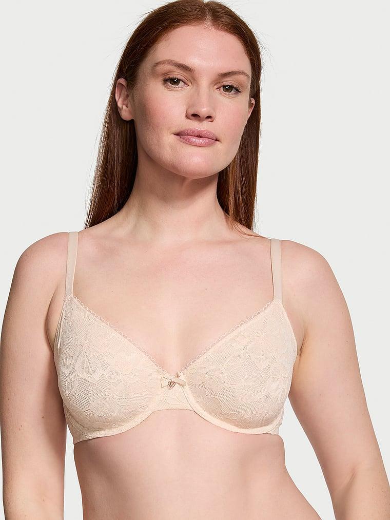 Invisible Lift Unlined Lace Demi Bra Product Image