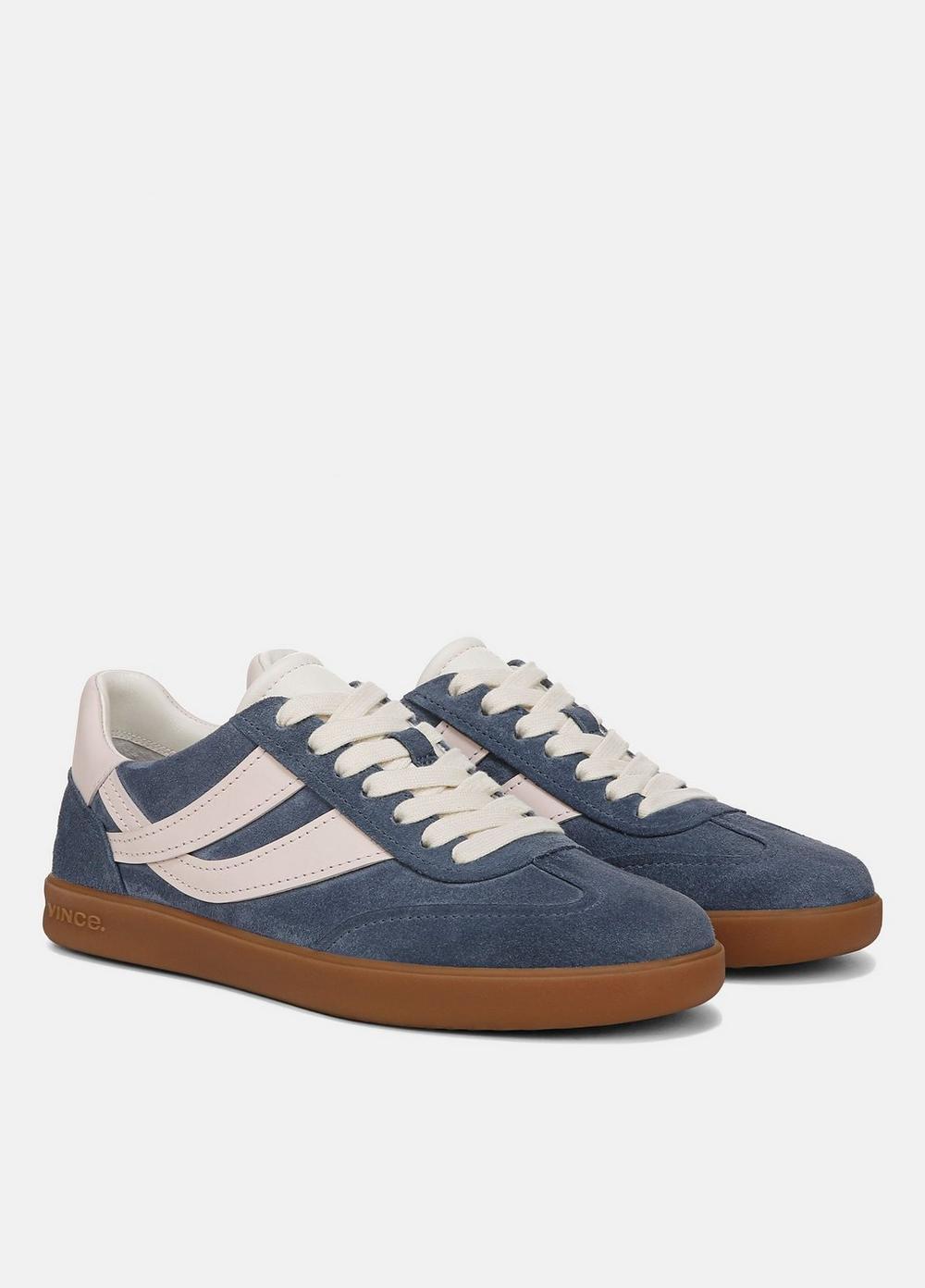 Womens Oasis Suede & Leather Sneaker, Lotus Blush/blue Ink, Size 6 Vince Product Image