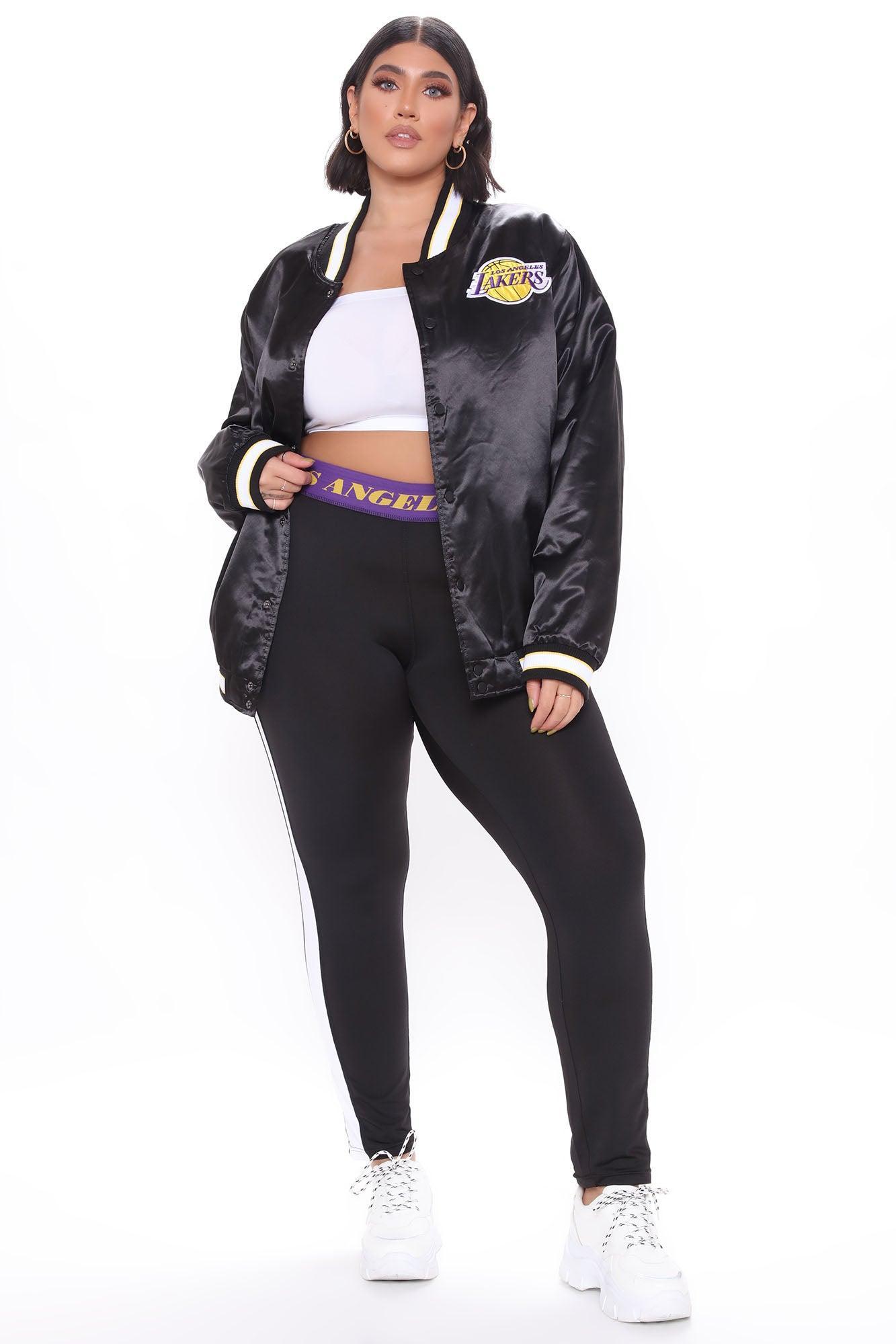 NBA Slam Dunk Lakers Bomber Jacket - Black Product Image