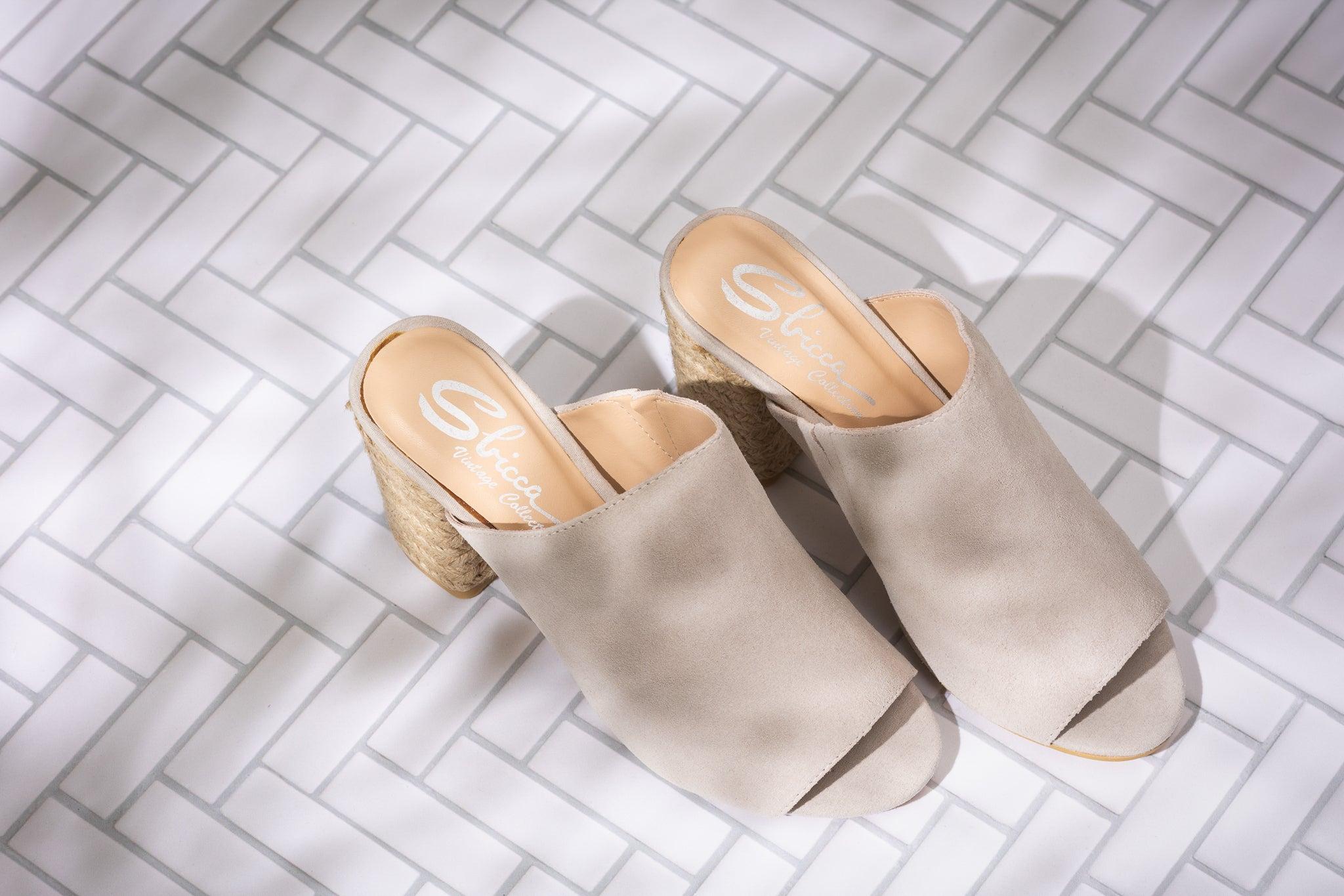 Helena Heeled Sandal in Ice Suede (Online Exclusive) Product Image