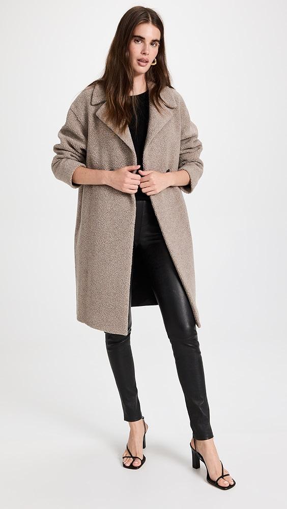 Harris Wharf London Dropped Shoulder Boucle Coat | Shopbop Product Image