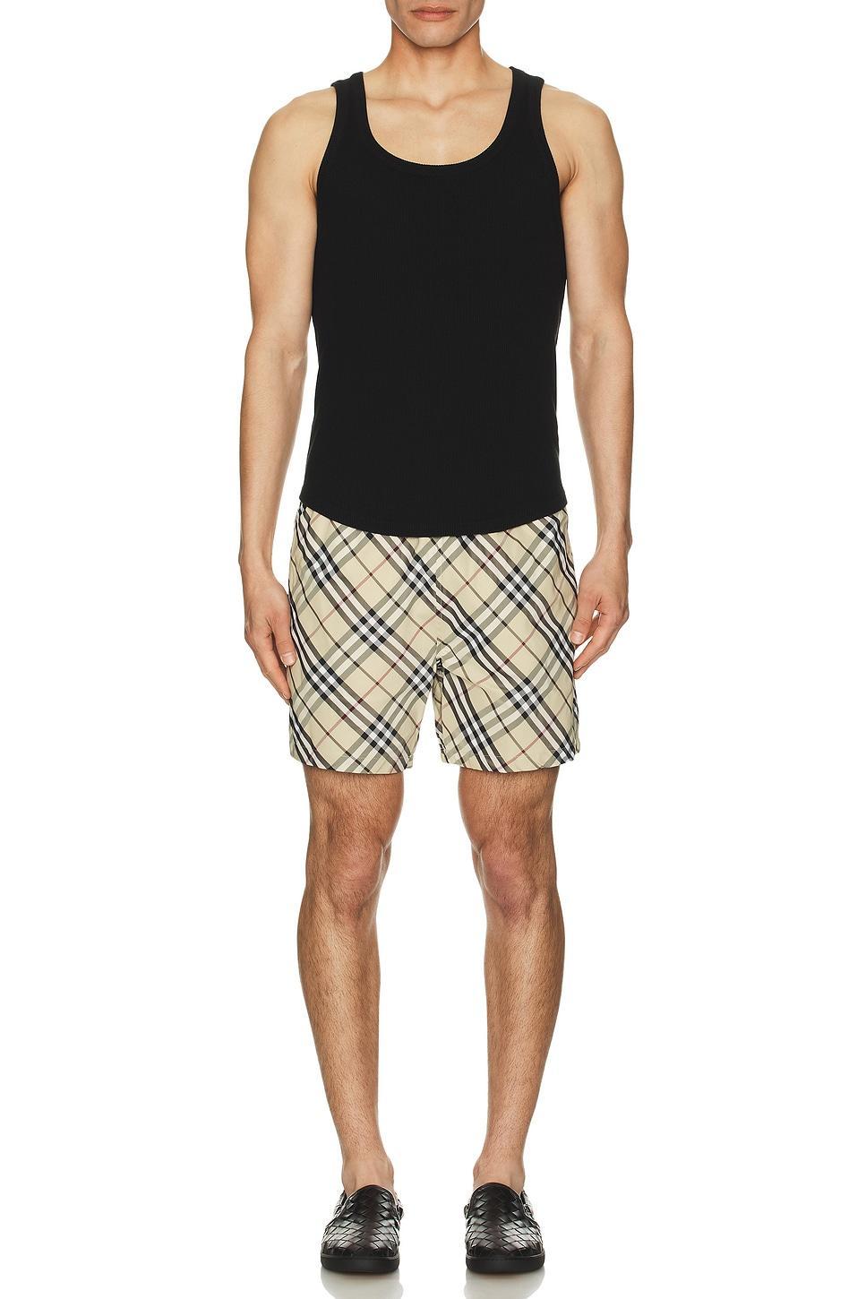 Printed Check Swim Short Product Image