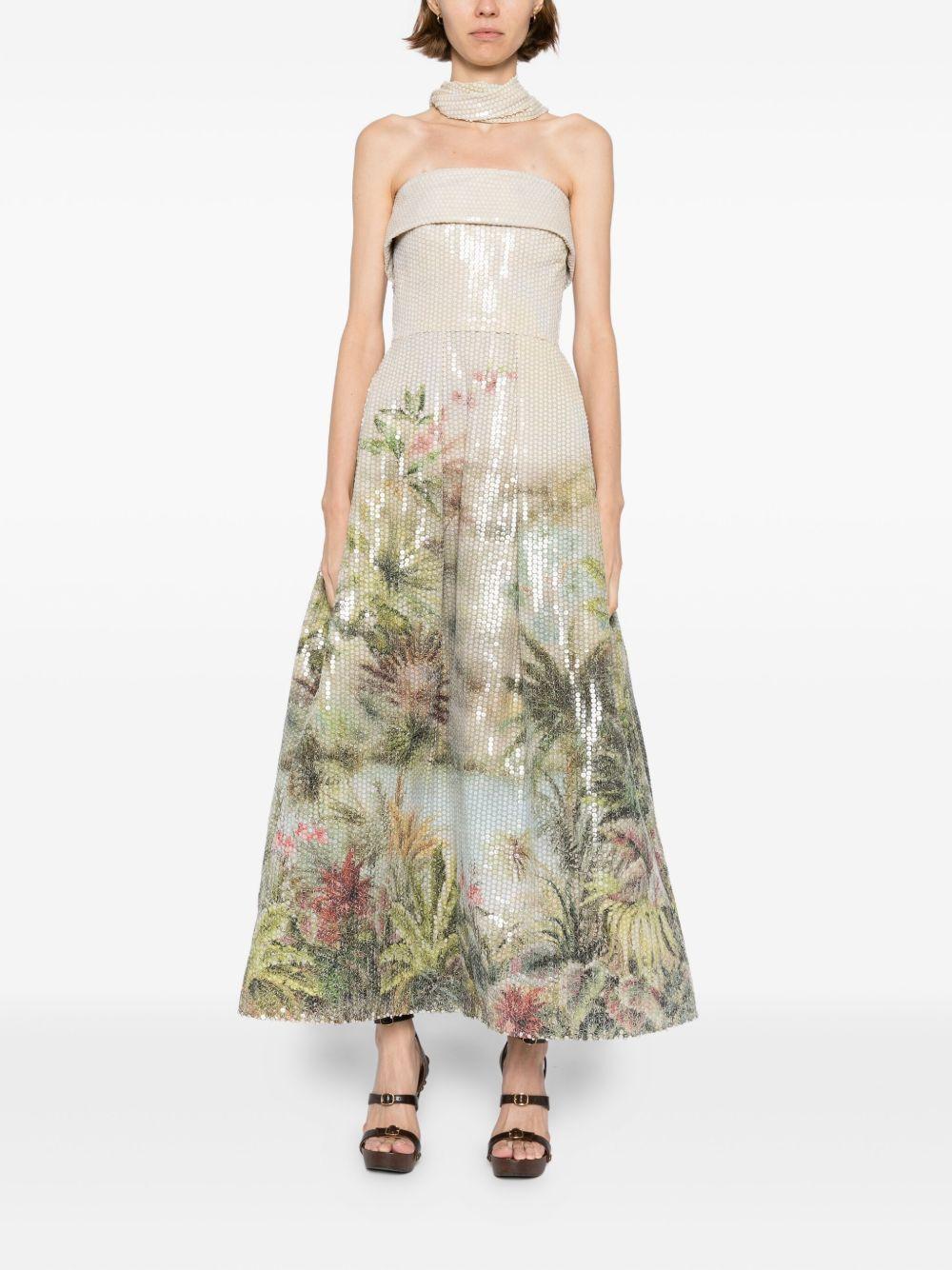 printed sequins dress Product Image
