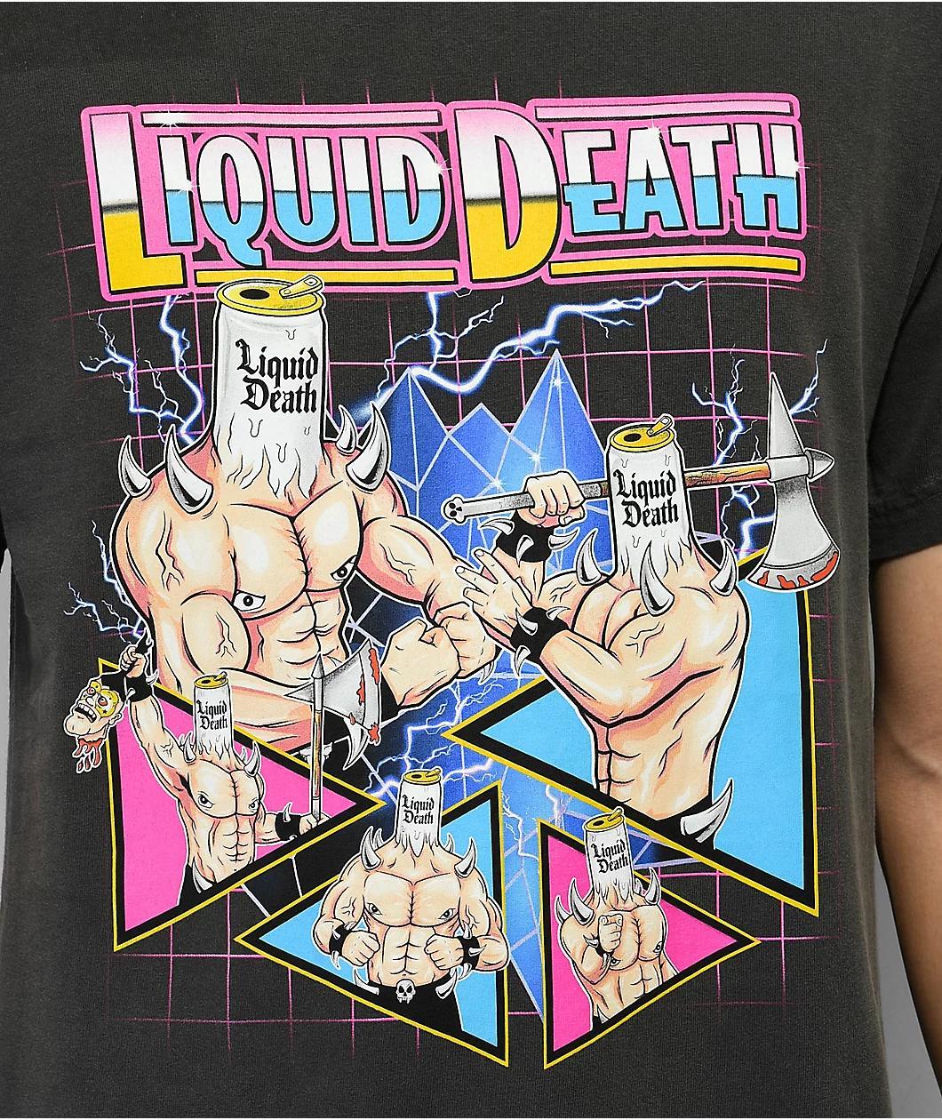 Liquid Death Death Slam Black T-Shirt Product Image