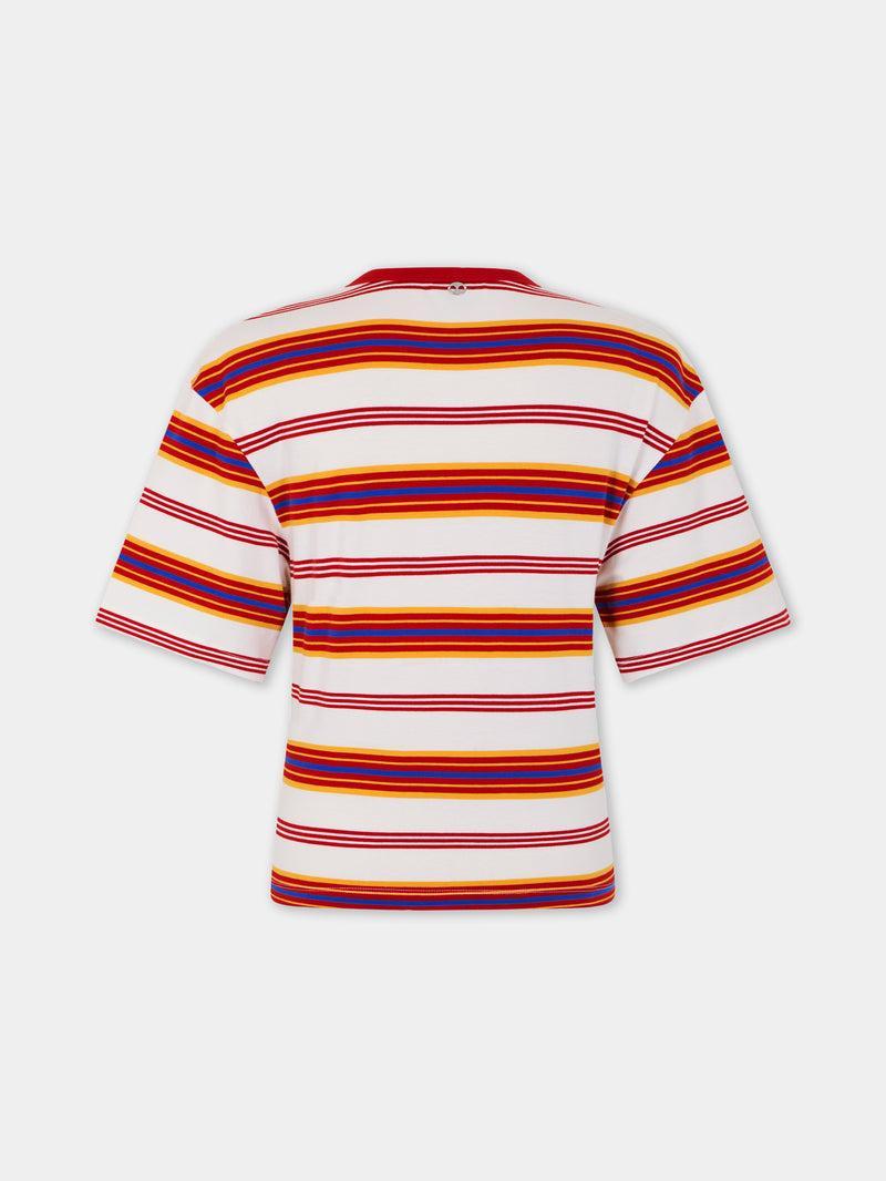 CROPPED T-SHIRT IN COTTON Product Image