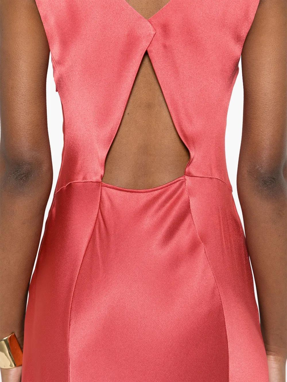 ALBERTA FERRETTI Cut-out Gown In Red Product Image