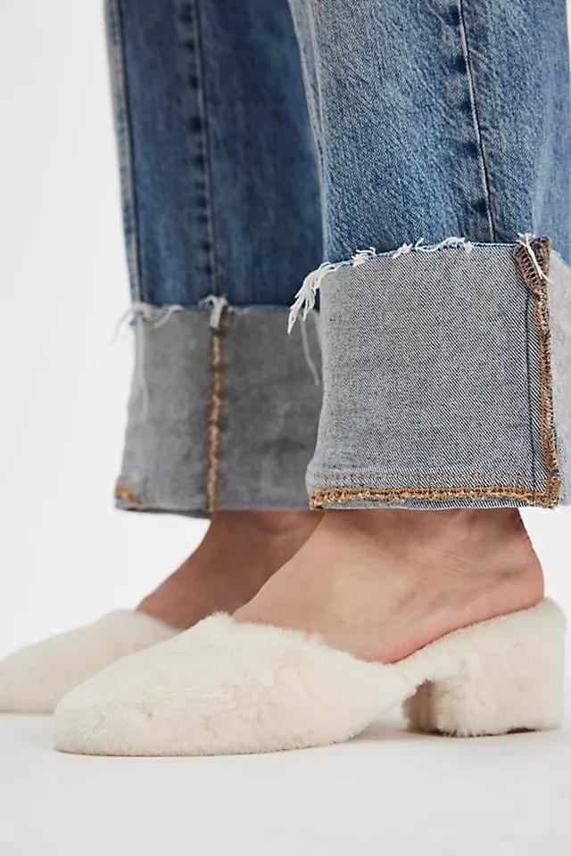Teddy Faux Fur Heels Product Image