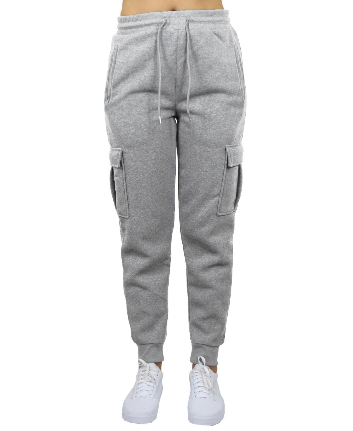 Carol Vee Womens Heavyweight Loose Fit Fleece-Lined Cargo Jogger Pants Product Image