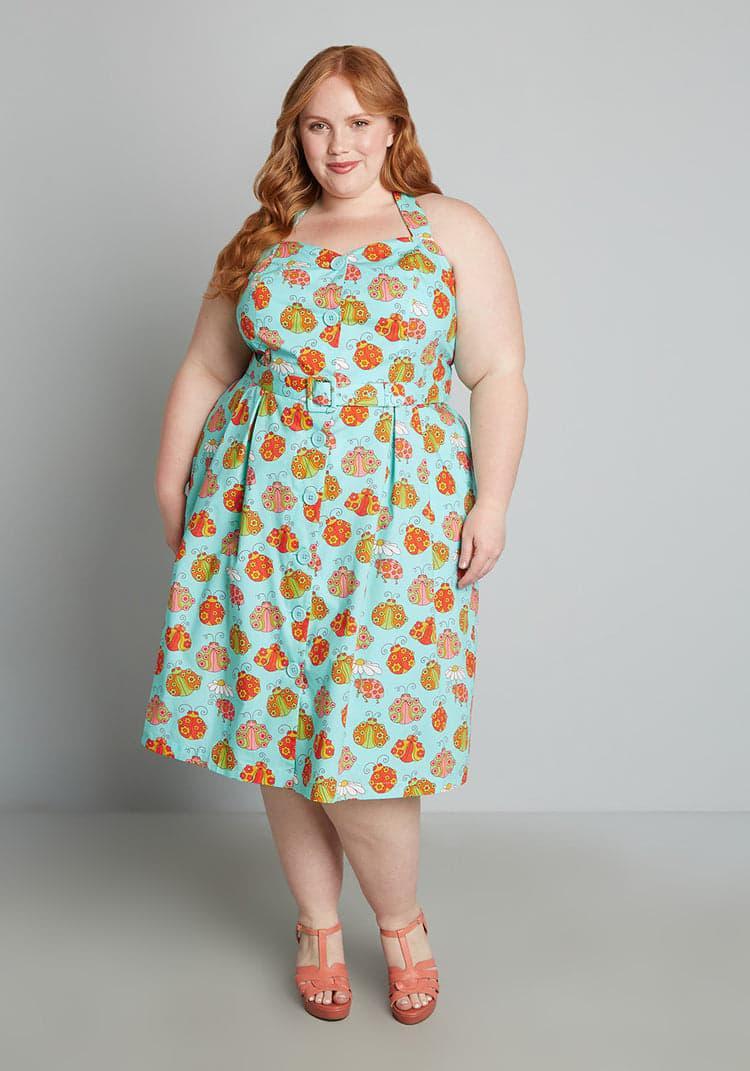 ModCloth x Marisol Muro Aligned With Destiny Fit And Flare Dress Product Image