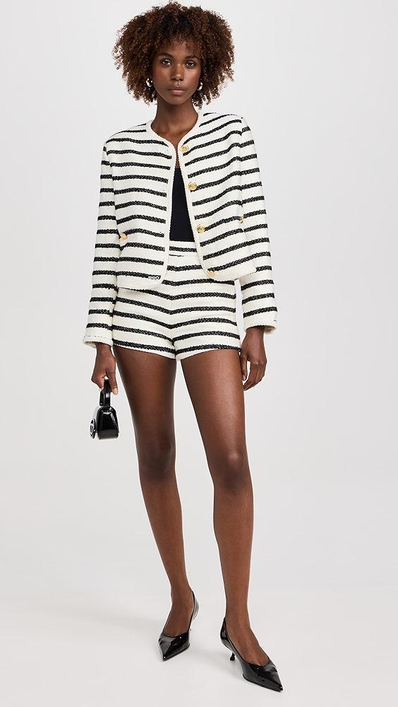English Factory Stripe Tweed Shorts | Shopbop Product Image