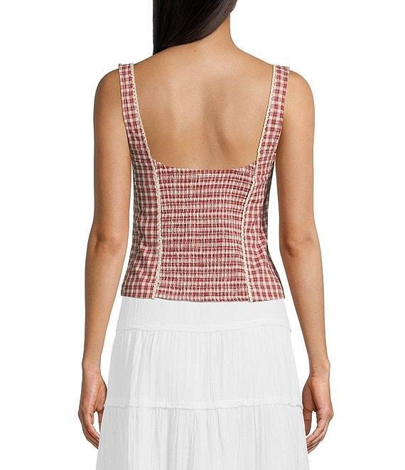 BDG Urban Outfitters Lena Checked Blouse Product Image
