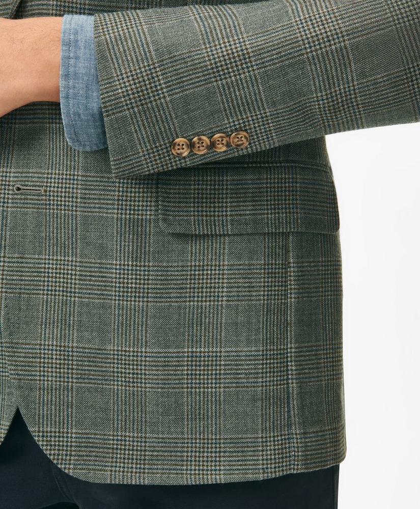 Classic Fit Checked Sport Coat in Hopsack Wool Product Image