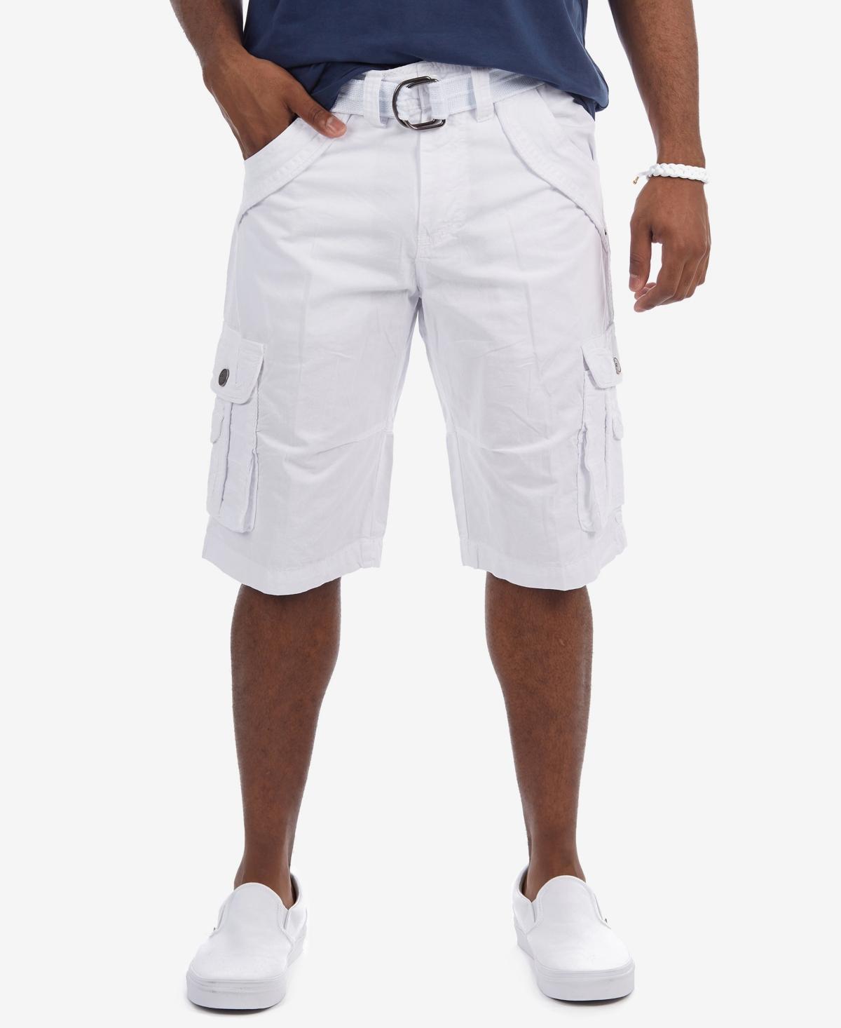 Men's Xray Belted Double-Pocket Bermuda Cargo, Size: 42, Grey Product Image