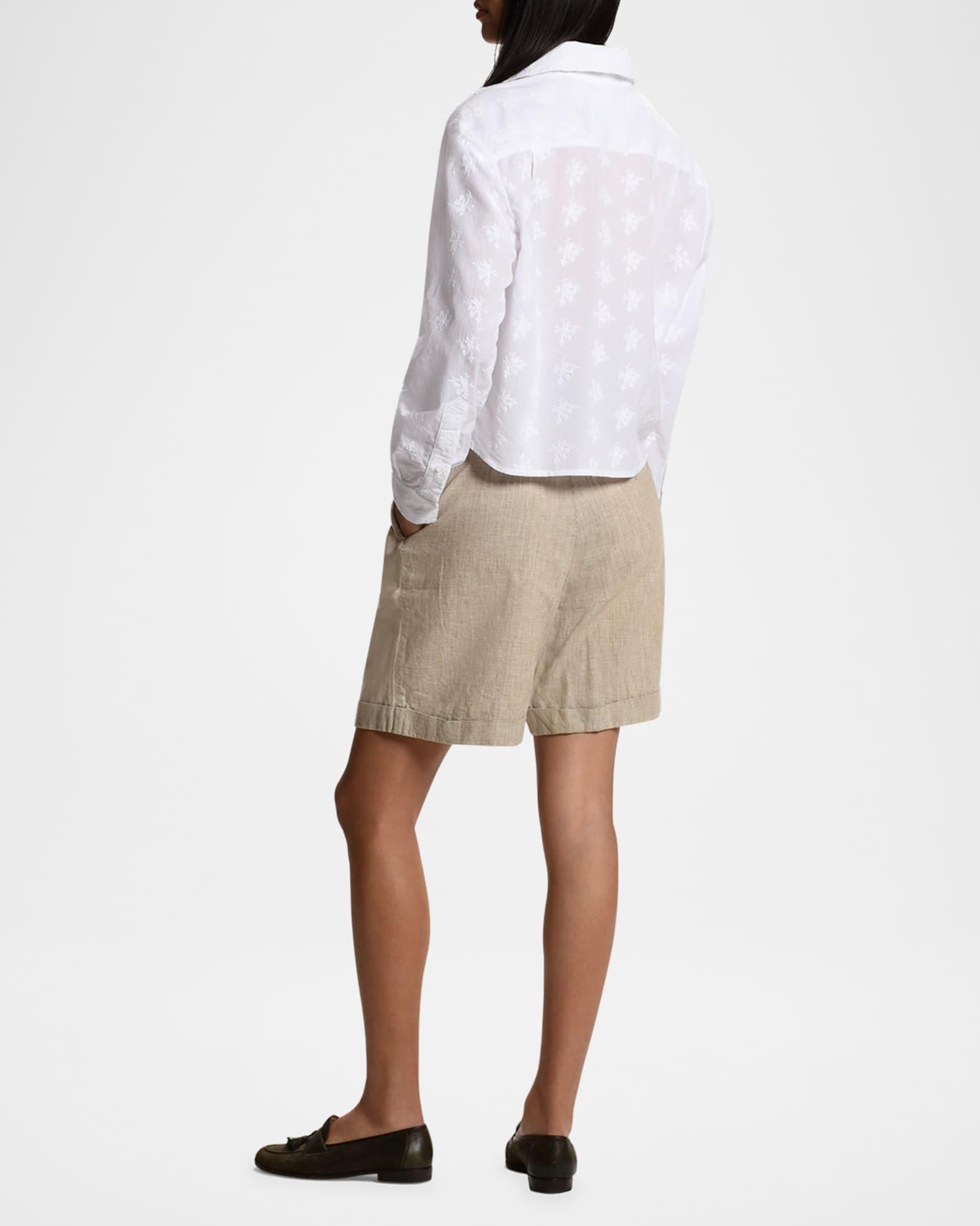 The Shorty Floral-Embroidered Shirt Product Image