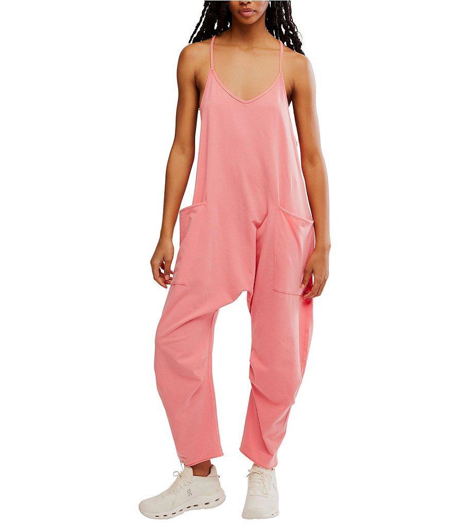 Free People FP Movement Sleeveless Scoop Neck Ankle Length Patch Pocket Hot Shot Onesie Product Image