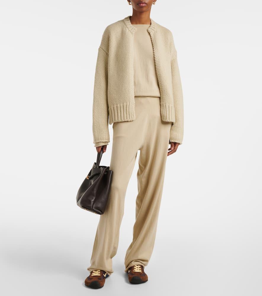 EXTREME CASHMERE N°347 Aries Cotton And Cashmere Top In Beige Product Image