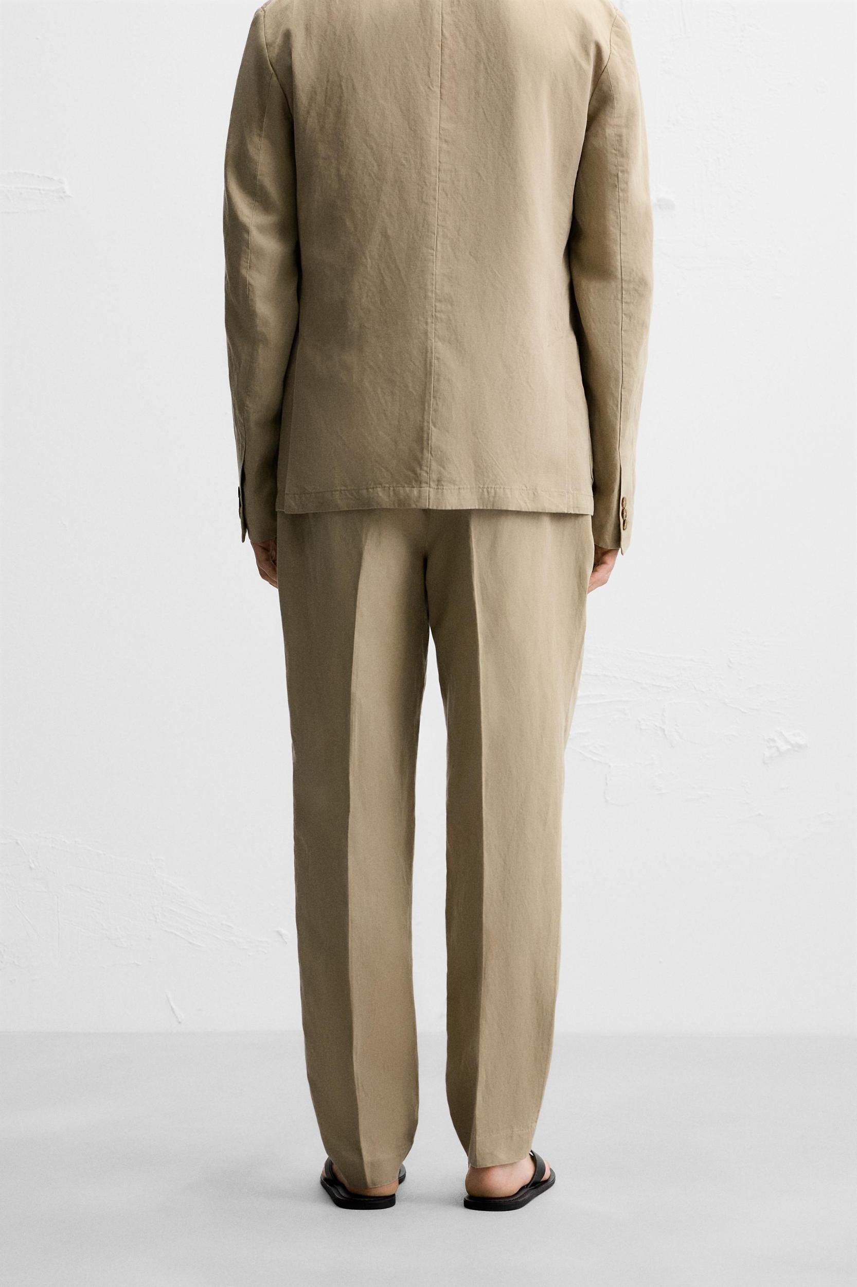 WASHED SUIT PANTS Product Image