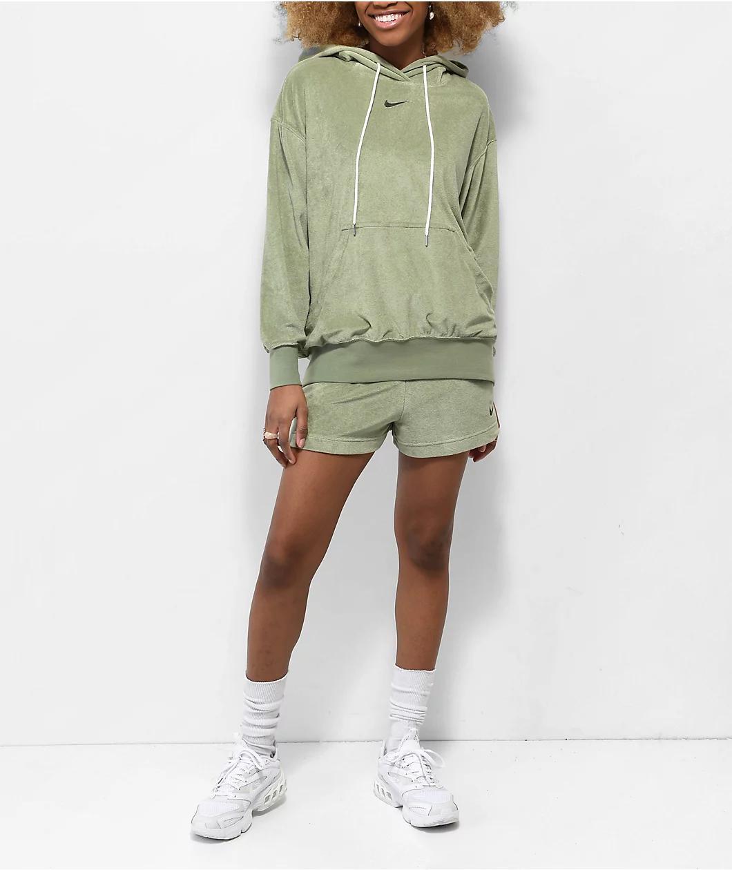 Nike Sportswear A2 Green Terry Sweat Shorts Product Image