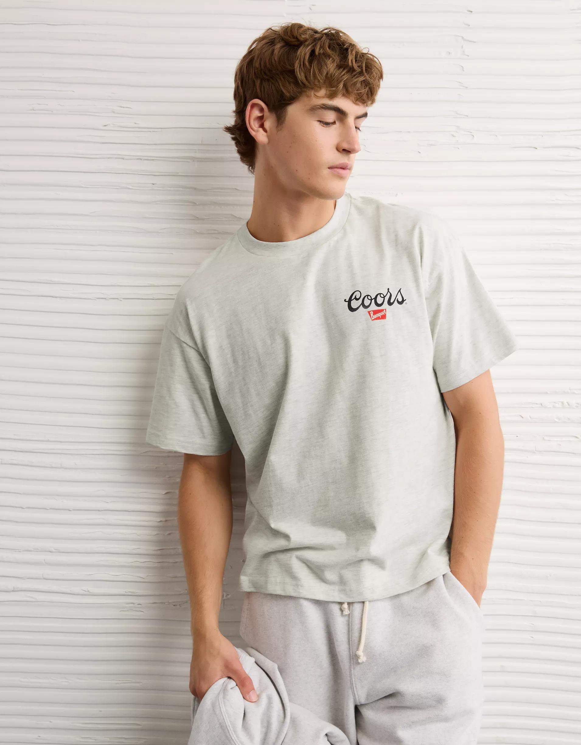 AE Boxy Coors Banquet Graphic T-Shirt Product Image