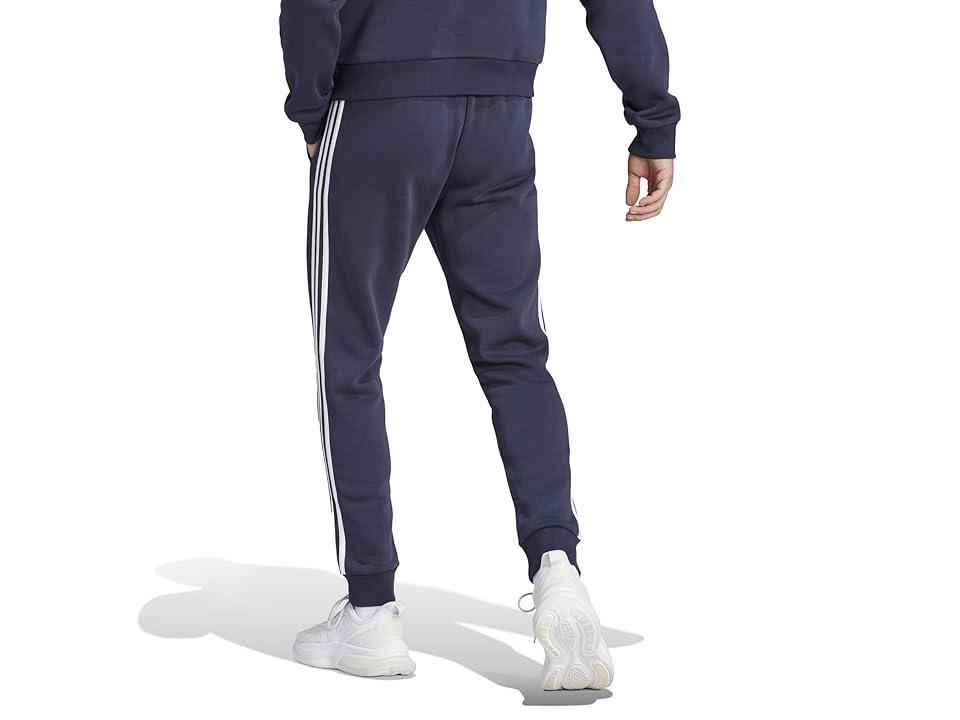 adidas Mens adidas Essentials 3-Stripes Fleece Tapered Cuff Pants - Mens Medium Grey Heather Product Image