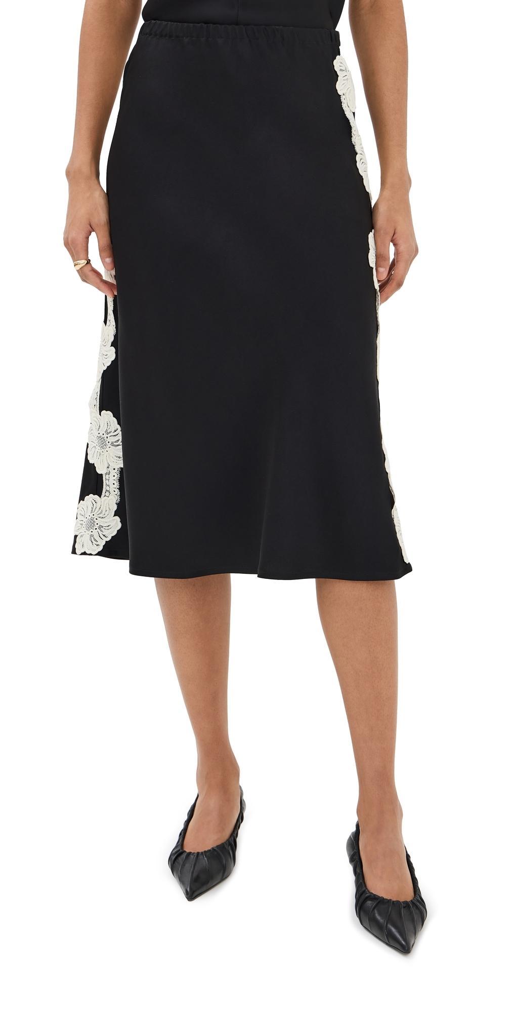 JIL SANDER Lace Skirt Black Product Image