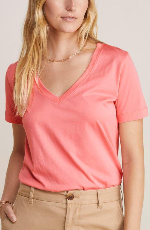 Vineyard Vines Striped V Neck Cotton Tee Product Image
