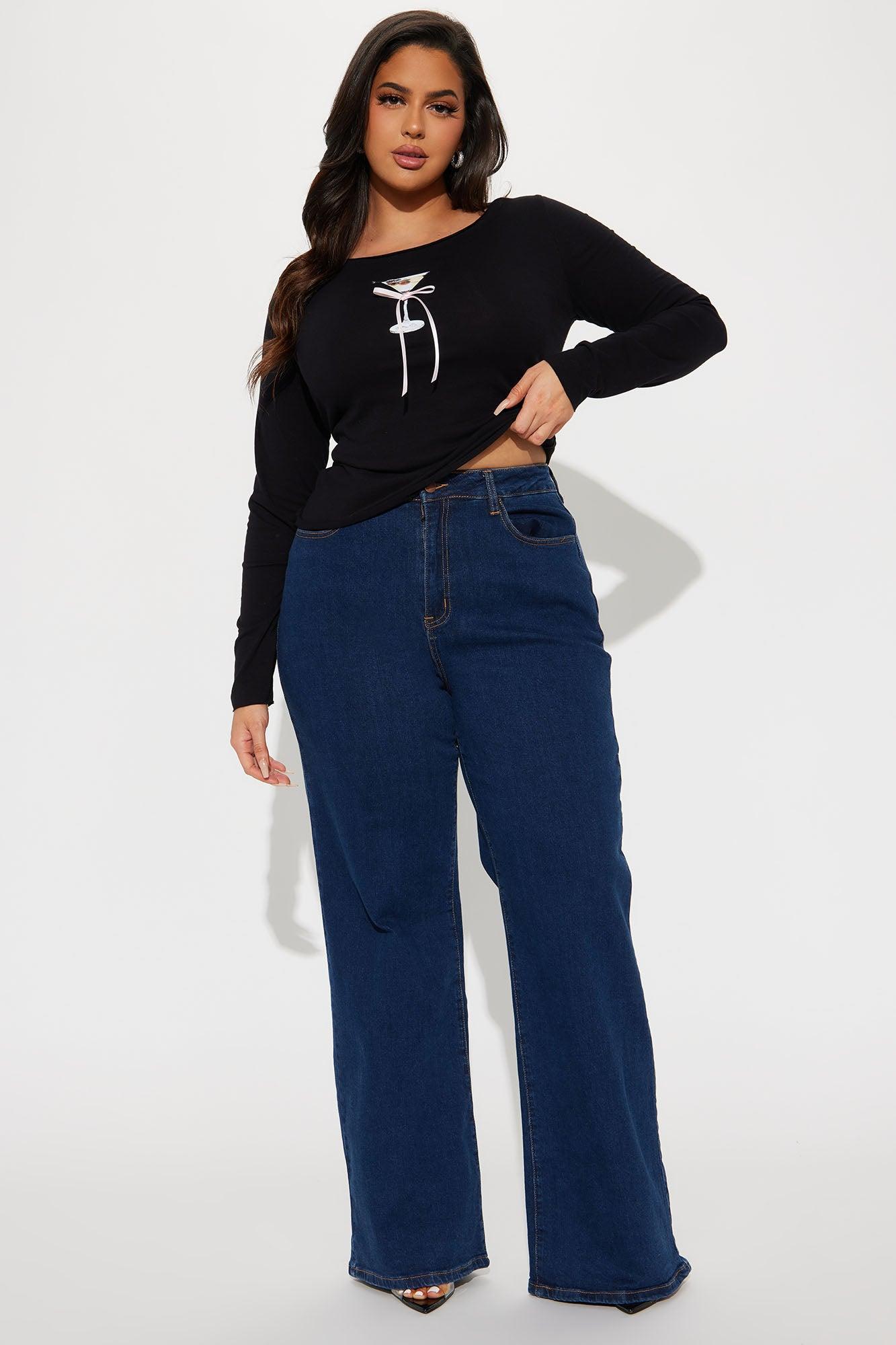 Make It A Martini Boat Neck Top - Black Product Image