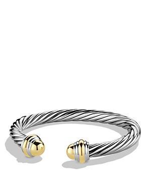 David Yurman Cable Classics Bracelet with Prasiolite and 14K Yellow Gold Product Image