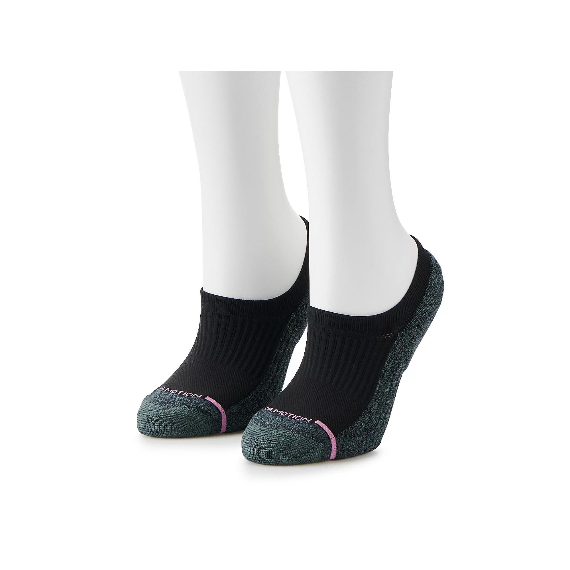 Womens Dr. Motion 2-Pk. Compression No-Show Socks Product Image